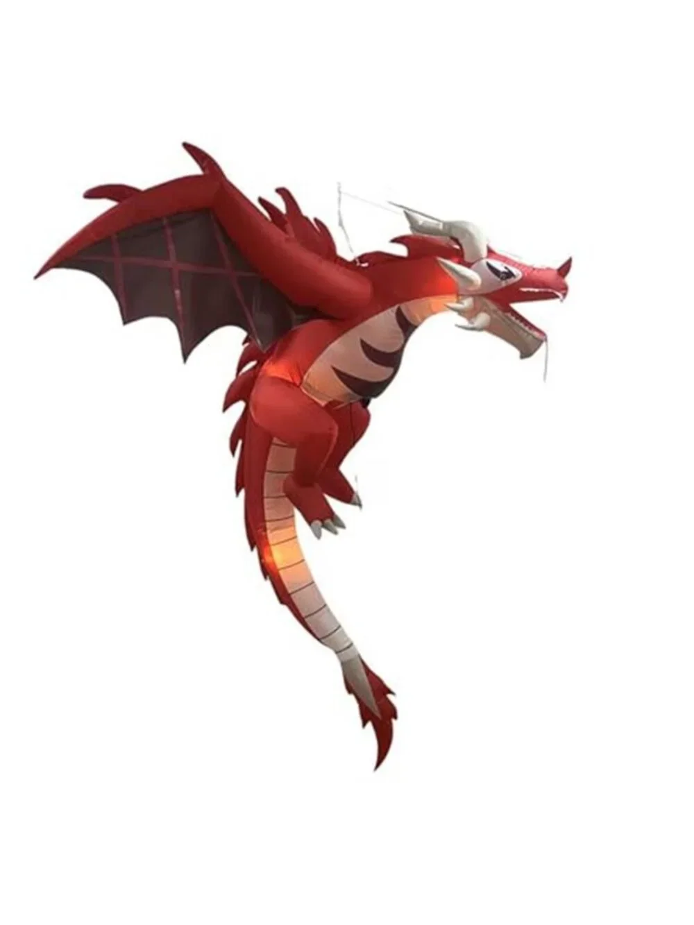 5FT Halloween Inflatable Dinosaur Decor with LED Lights – Scary Flying Dragon
